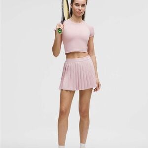 Lululemon High Rise Pleated Tennis Skirt Pink Haze 4 (Small)